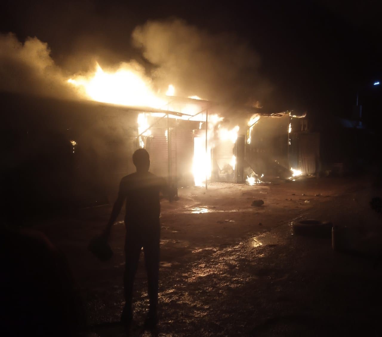 Traders counting losses after fire razes shops near Wajir’s Soko Mjinga Market