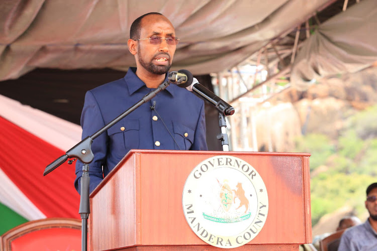 Mandera County prioritises education, hires 440 ECDE teachers - Mandera Governor Mohamed Khalif. (Photo: Stephen Astariko)