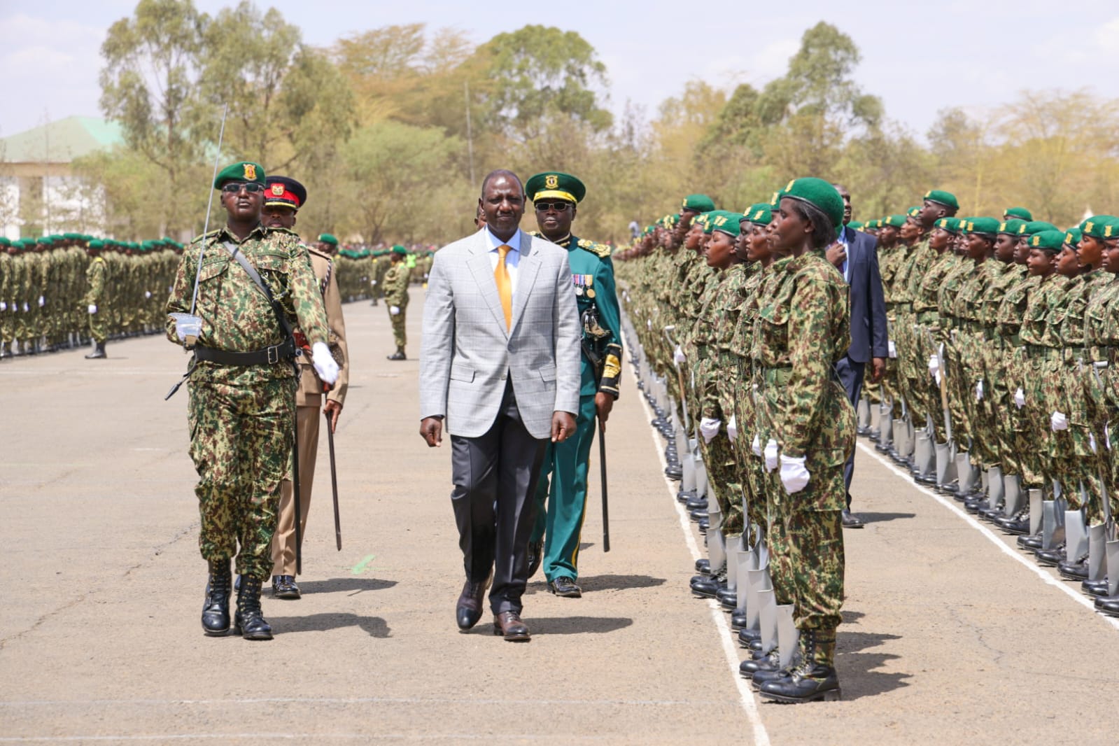 Suppliers struggle as government debt soars to Sh706 billion - President William Ruto during a National Youth Service (NYS) passing-out parade on March 3, 2023. Among the worst-hit state departments is the NYS which owes Sh14.27 billion. (Photo: PCS)