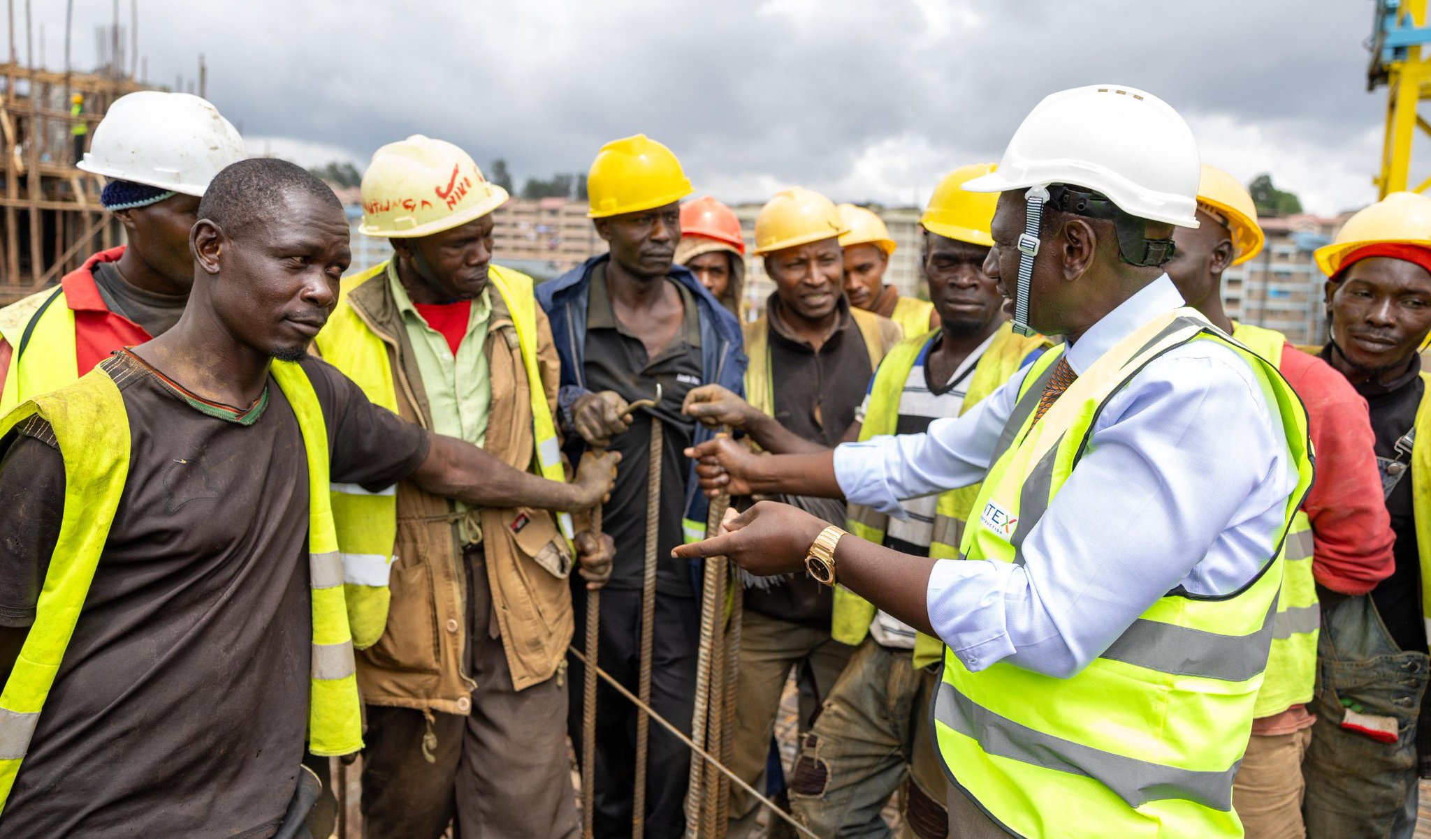 Kenya’s budget cuts hamper key development projects in health, housing and transport - President William inspects the Kibra Affordable Housing Project on November 22, 2023. (Photo: PCS)