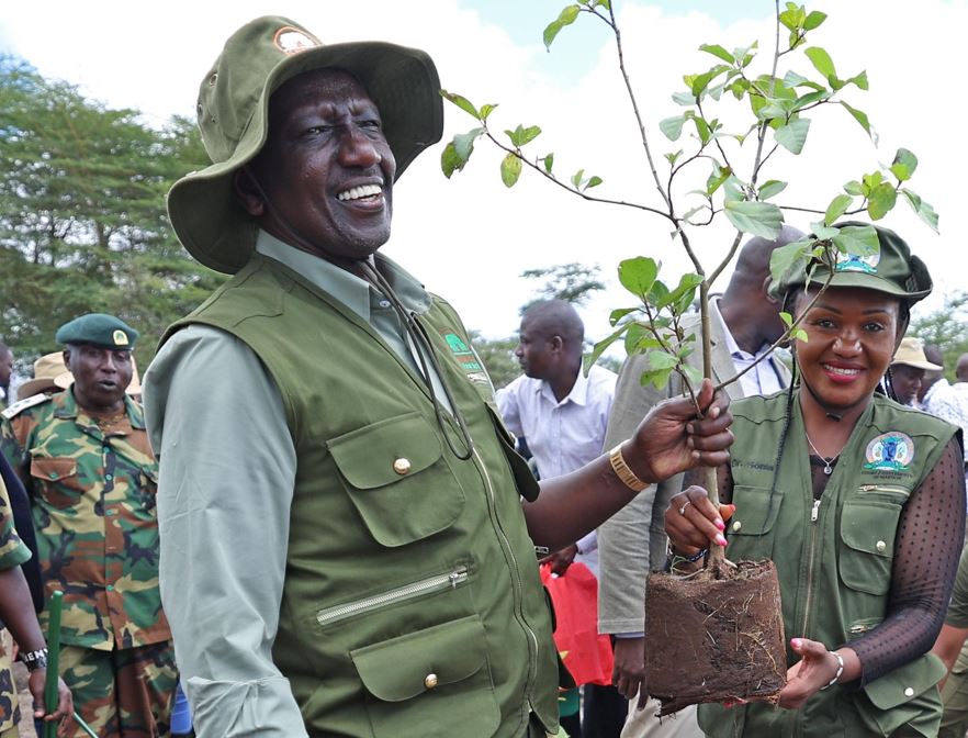 [PHOTOS] Ruto leads Kenyans in national tree planting drive