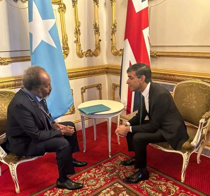UK PM Rishi hosts President Hassan in London, focuses on Somalia's food security