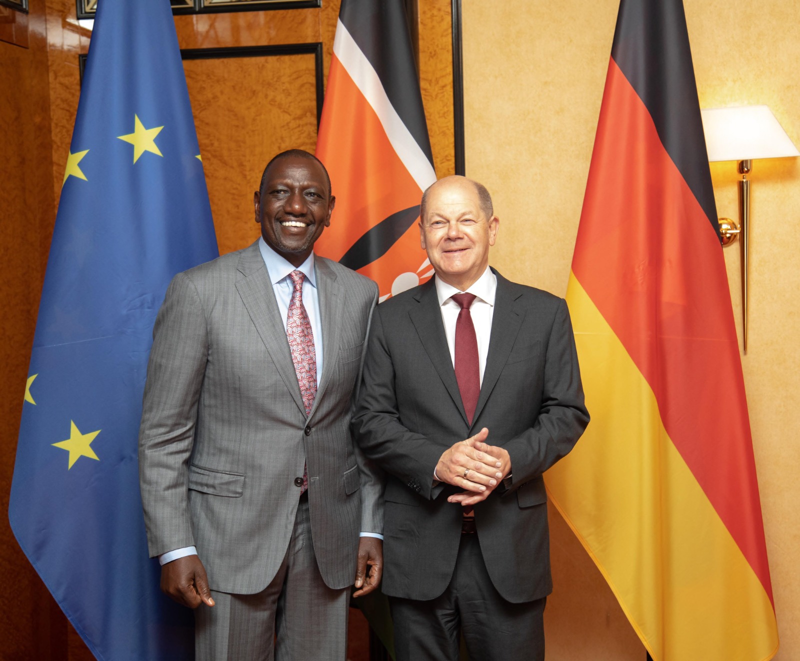 President Ruto meets German's Olaf on the sidelines of G20 conference in Berlin