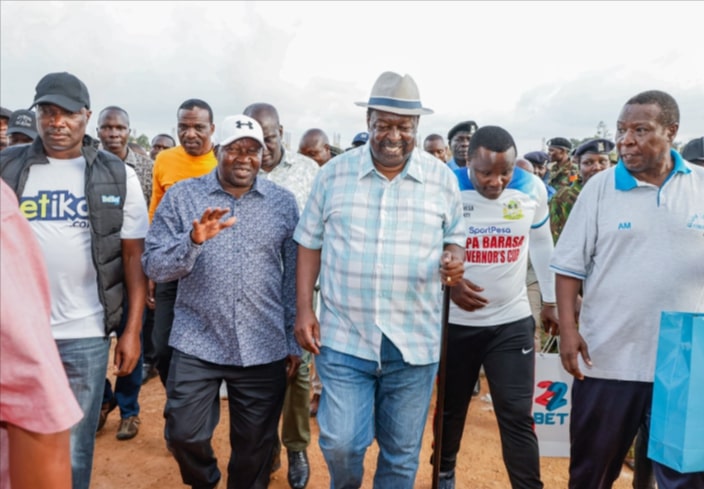 Featured image for Mudavadi gifts football clubs in Kakamega during festive season