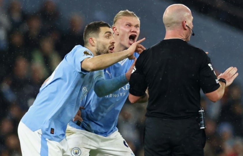 Erling Haaland faces potential sanctions following reaction to controversial refereeing decision