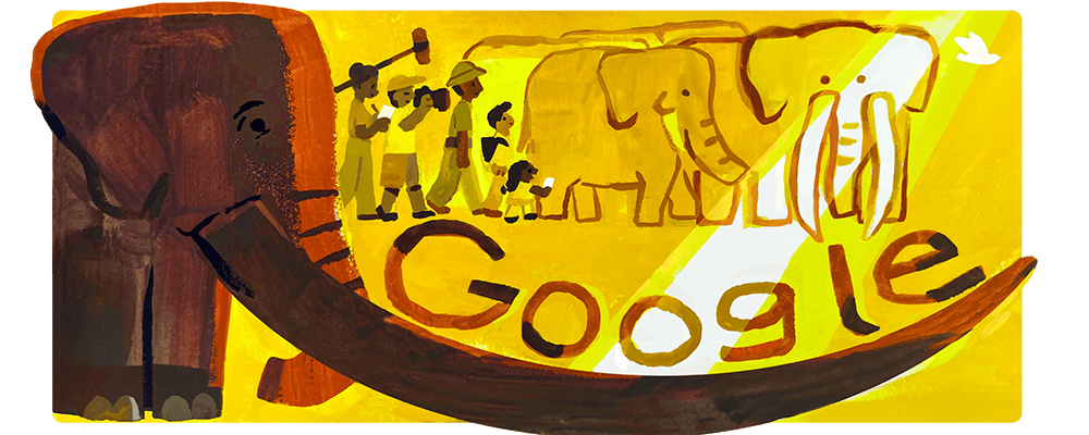 Google doodle celebrates Ahmed the elephant's legacy