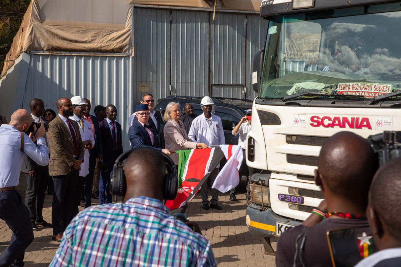 How pullout of USAID may worsen Kenya's disease burden - The flagging off of donations from the USAID in Nairobi on December 19, 2023. (Photo: File/US Embassy)