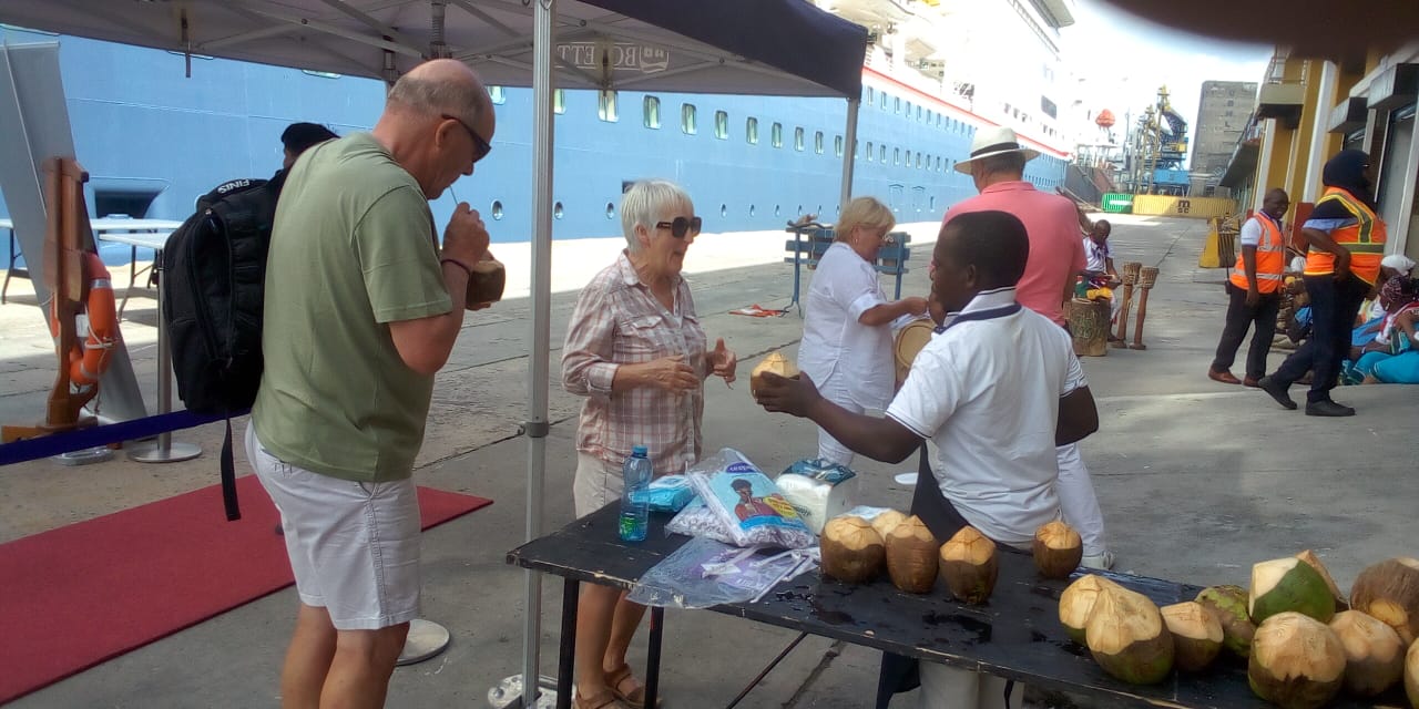 Cruise ship MV Bolette docks at Mombasa Port with 900 tourists - Tourists from the MV Bolette cruise ship at the Port of Mombasa. (Photo: File)