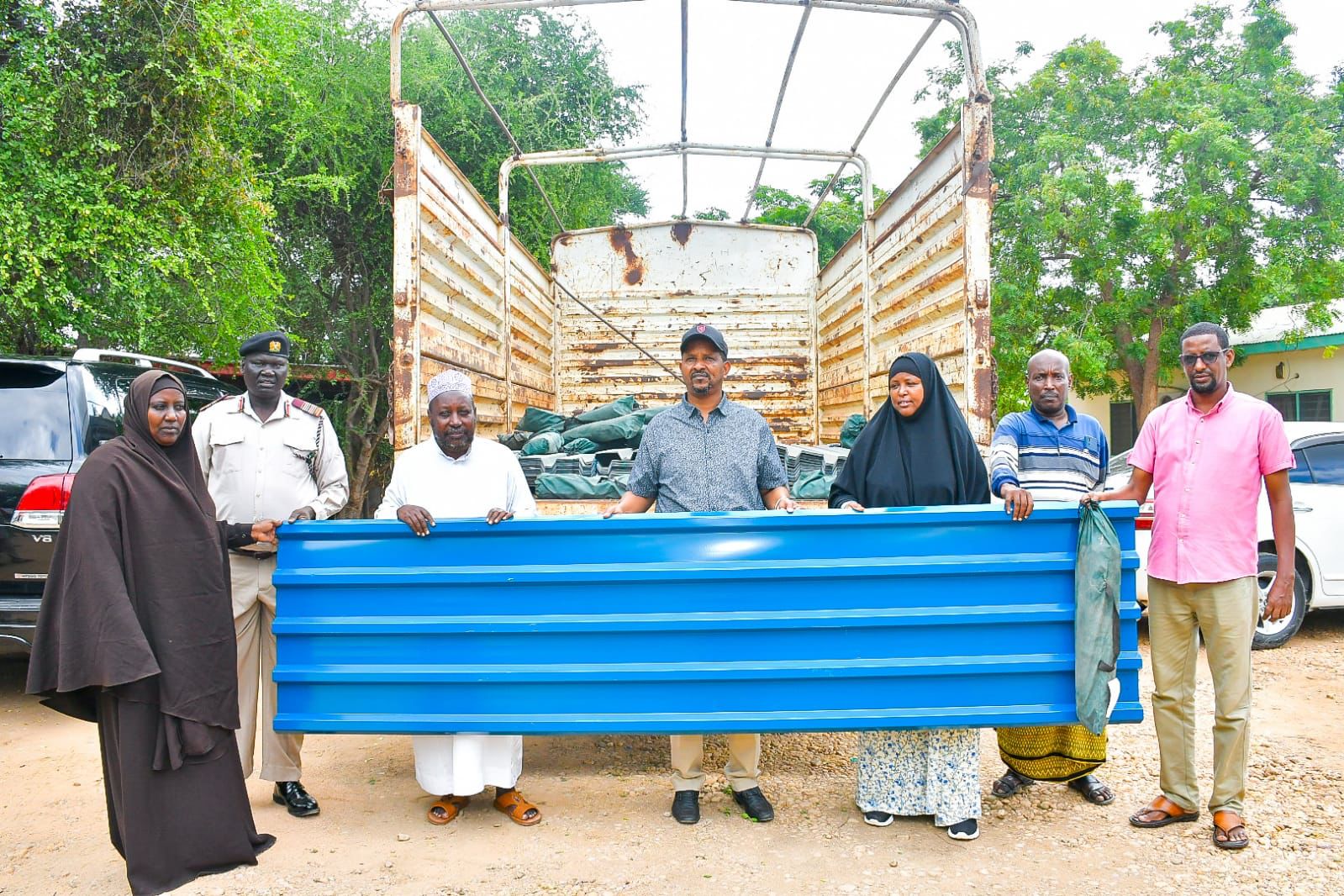 MP Dekow donates iron sheets and tents to Garissa flood victims