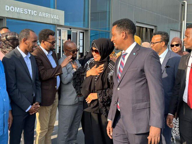 Somali roots, global reach: Hodan Hassan visits East Africa to foster cooperation - Minnesota State Representative Hodan Hassan arriving in Mogadishu.