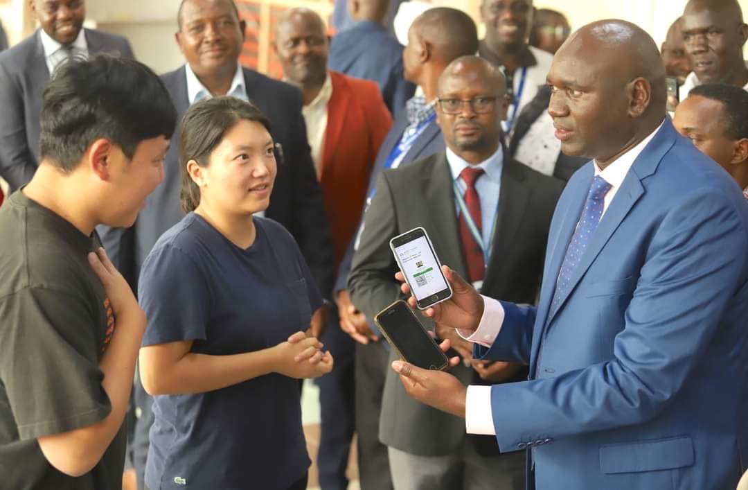 Kenyan Government processes 4,046 visas after Electronic Travel Authorisation rollout - Immigration PS Julius Bitok meets Ms Kyung Sang Yoo, who was among the first visa-free travellers to Kenya on January 5, 2024. (Photo: Immigration Dept)