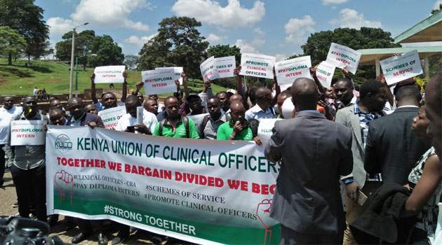 Featured image for Clinical officers issue 14-day ultimatum to halt 'discriminatory' Health Ministry restructure