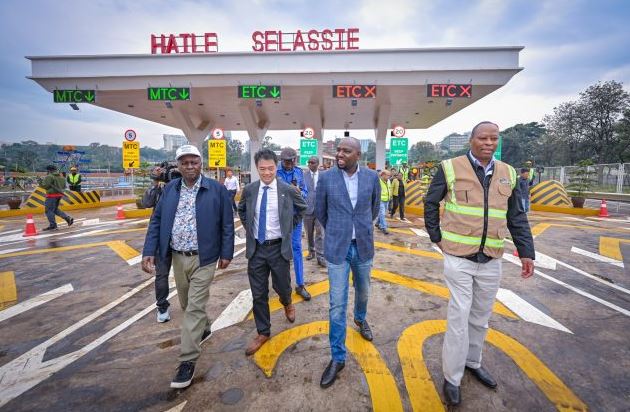 CS Kipchumba Murkomen during the launch of Nairobi Expressway, the Haile Selassie Exit Plaza in January 2024. (Photo: Kipchumba Murkomen)