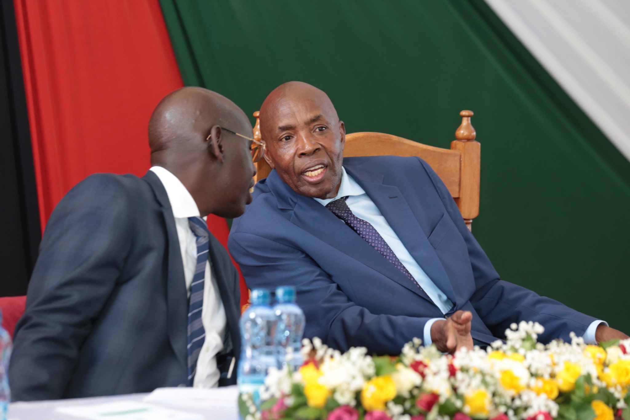 Registration for 2024 KPSEA and KCSE exams to start from January 29 - Education PS Belio Kipsang and CS Ezekiel Machogu during the release of the 2023 KCSE exam results at Moi Girls High School, Eldoret, on January 8, 2024. (Photo: Education ministry)