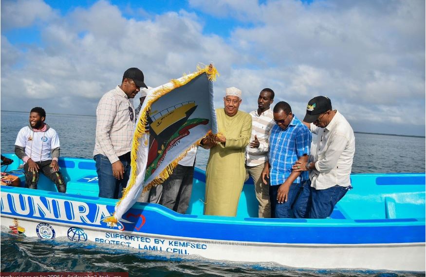 Lamu fishermen receive high-tech boost with new boats and gear