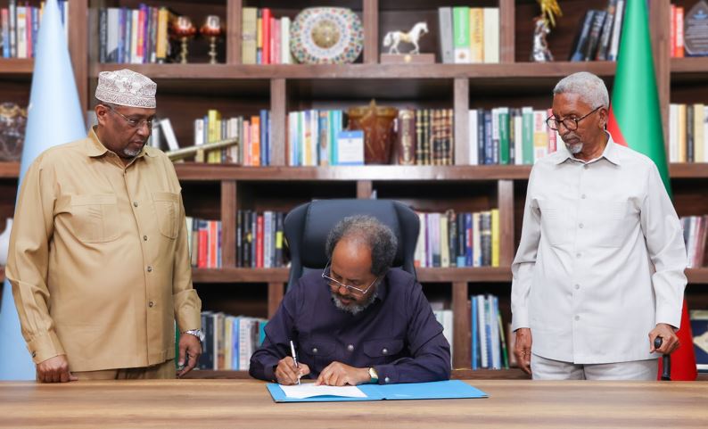 Featured image for Somalia President signs law nullifying Ethiopia-Somaliland port deal