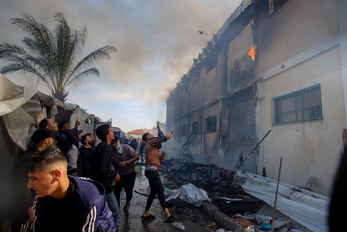 Featured image for Nine killed in direct hit on UN shelter in Gaza