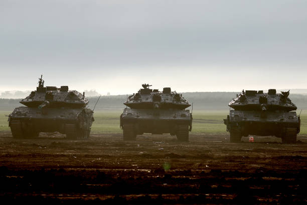 Gaza war overshadows football as Asian Cup looms for Palestine - Israeli battle tanks are deployed at a position along the border with the Gaza Strip and southern Israel on January 2, 2024, amid the ongoing conflict between Israel and the militant group Hamas. (Photo: JACK GUEZ/AFP)