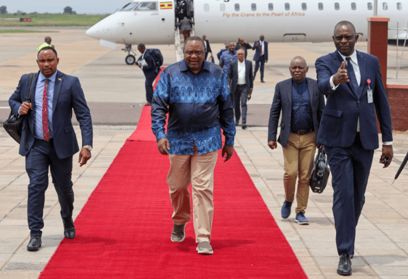 Uhuru joins 18 heads of State attending Tshisekedi inauguration in DRC