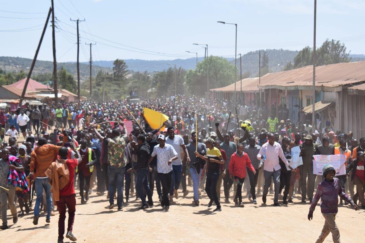 Massive crowds rally against banditry after Samburu MCA's killing