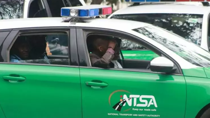 National Transport and Safety Authority (NTSA) officers patrol Nairobi CBD in the past. (Photo: NTSA)