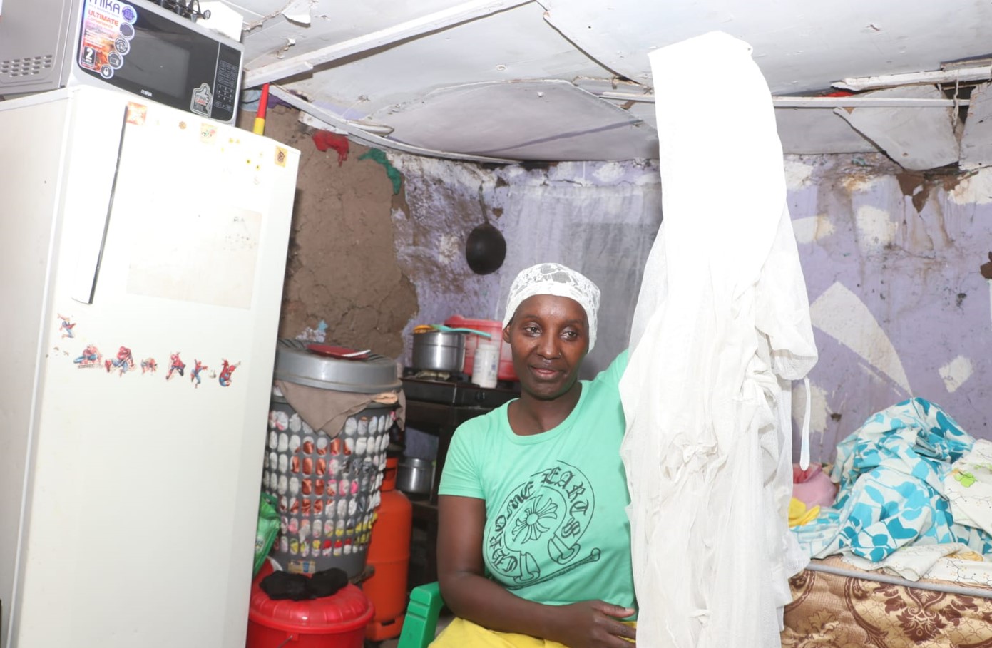 Asha Gathoni, a Majengo Pumwani resident poses for a photo in an interview with the Eastleigh Voice in March 2024. (Photo: Justine Ondieki)