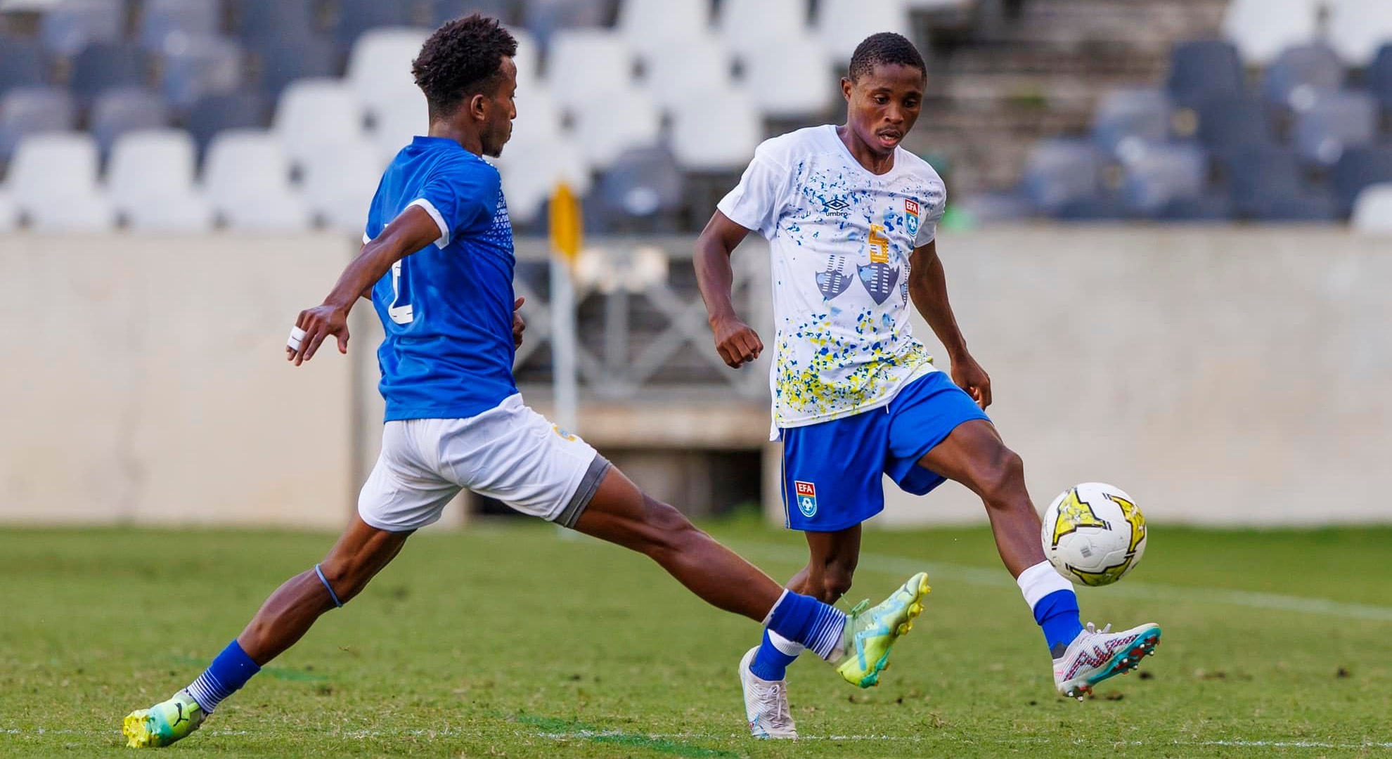 Mombasa Stars’ goalkeeper called up to the Somalia national football team - Part of the action as Somalia battled with eSwatini in an AFCON 2025 Preliminary round qualifier © Naani Kaambo Production