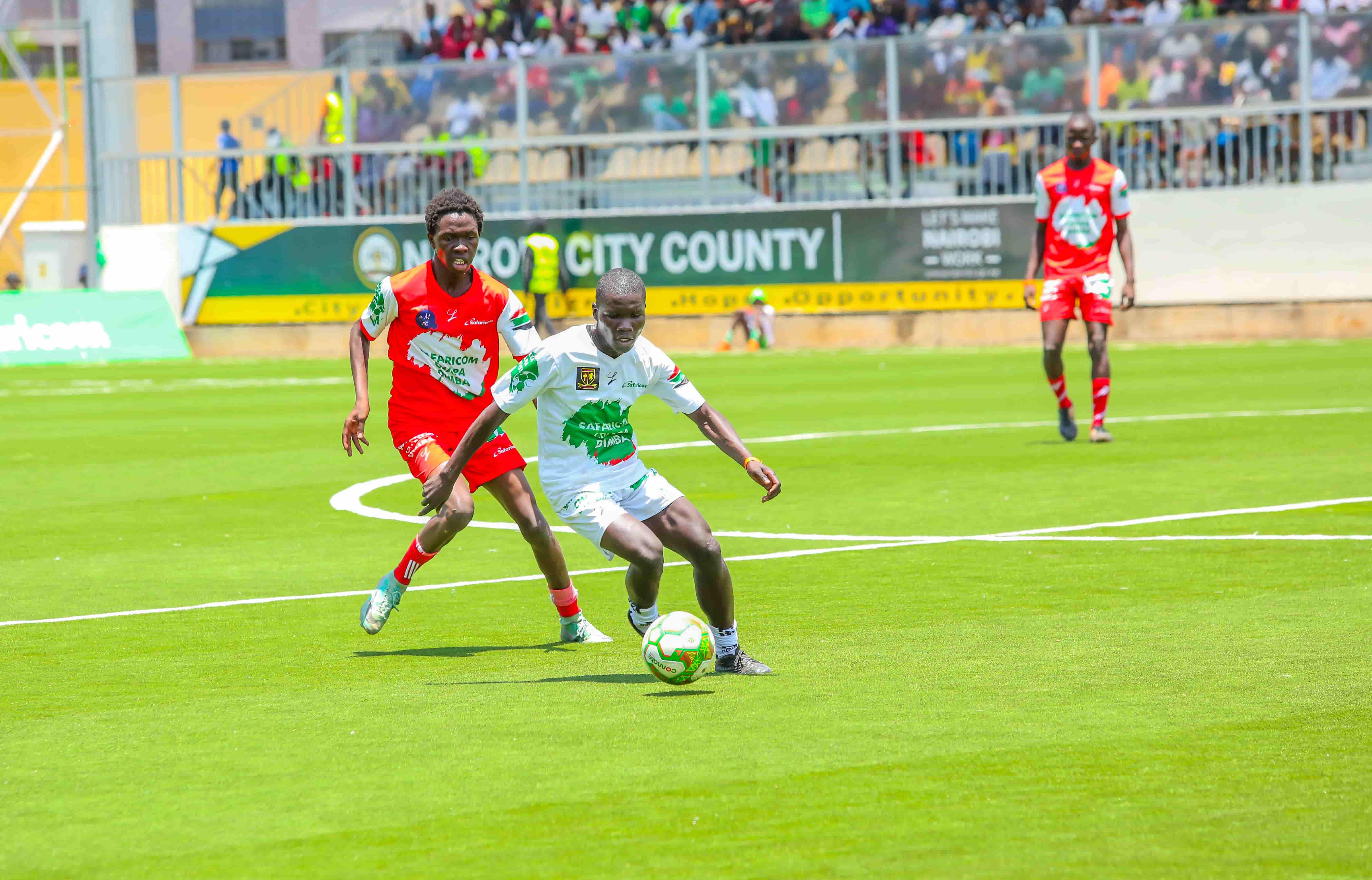 The Lions of Dagoretti and the Kings of Dandora to battle for Safaricom Chapa Dimba Nairobi title - Part of the action as Dagoretti Lions battled with McMillan Boys ©  Safaricom