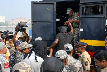 35 captured Somali pirates arrive in India to face trial over ship hijacking