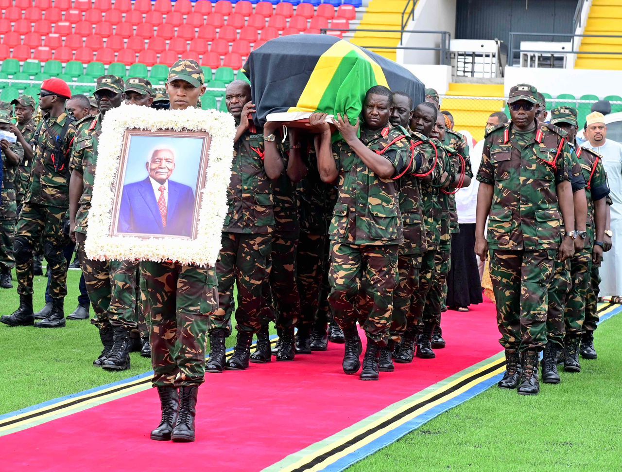 Former Tanzanian President Ali Hassan Mwinyi's burial underway