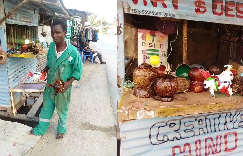 Mombasa entrepreneur transforms coconut shells into profitable household items