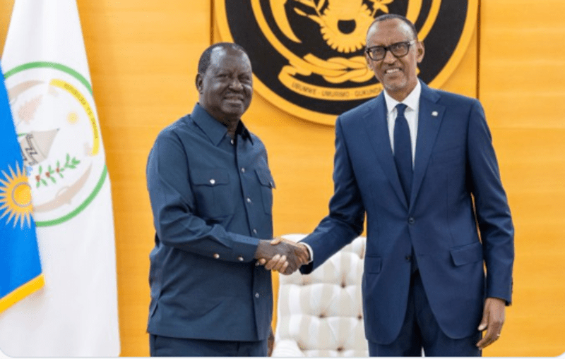 President Kagame endorses Raila Odinga's bid for AU Commission job