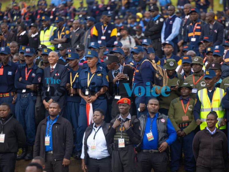 In pictures: Security guards throng Uhuru Park as mass registration begins