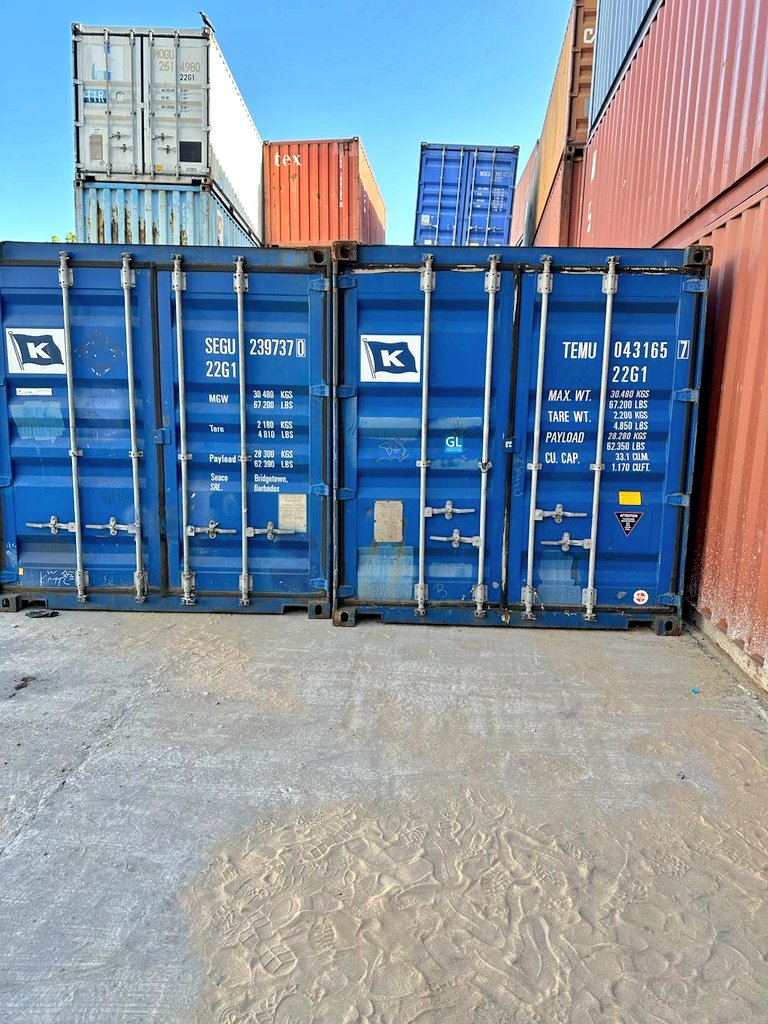 One of the two 20ft containers also containing sand seized by DCI detectives at Mombasa Port on Thursday, April 4, 2024. (Photo: DCI) 