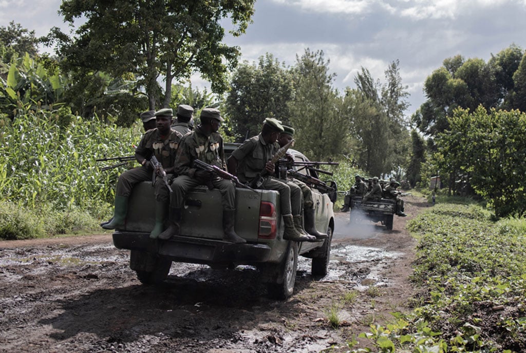 M23rebels leave a handover ceremony at Rumangabo camp in eastern Democratic Republic of Congo on January 6, 2023. (Photo: AFP)
