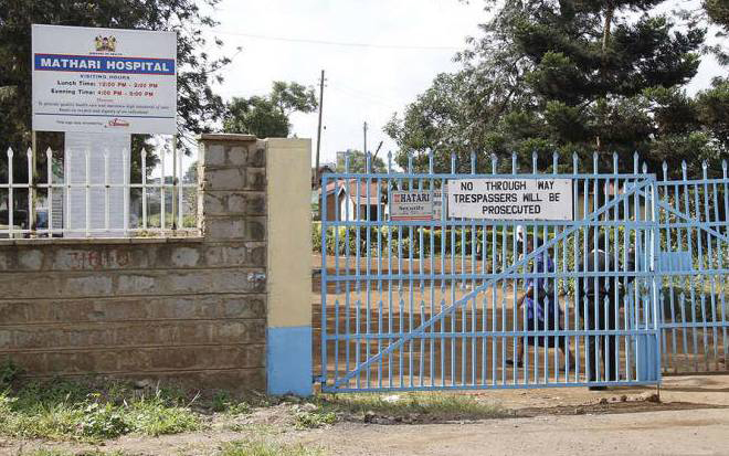 Mathari National Hospital along Thika Road, Nairobi. 