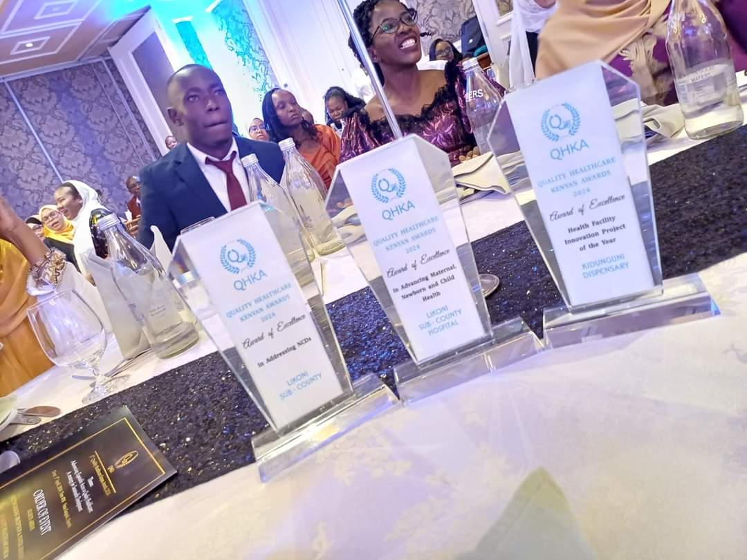 Mombasa County's Department of Health won 9 out of 13 awards at the 2024 Quality Healthcare Awards held on Sunday, April 7, 2024, in Nairobi (Photo: Mombasa County) 