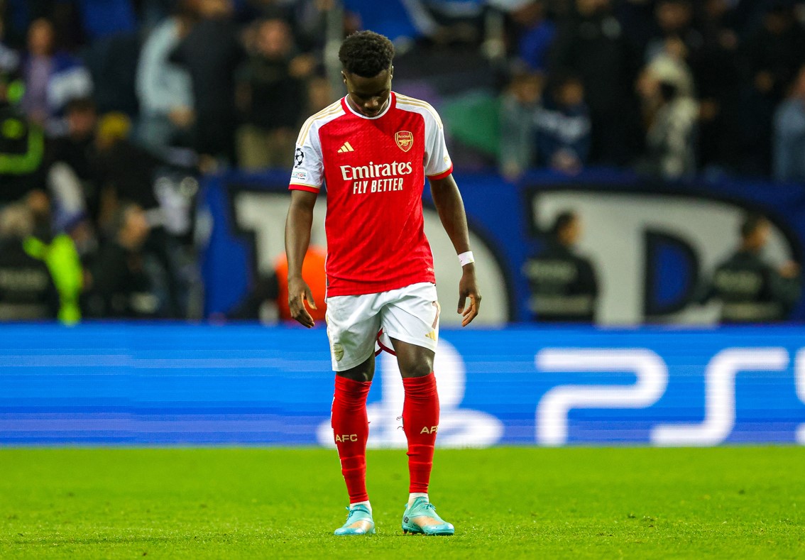 Arsenal dealt injury blow as Saka ruled out for three months