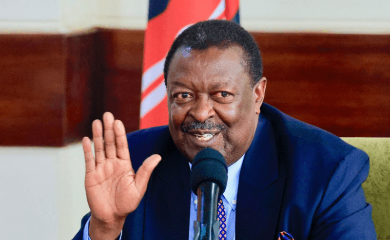 Mudavadi heads to Kinshasa to ease tensions with DRC
