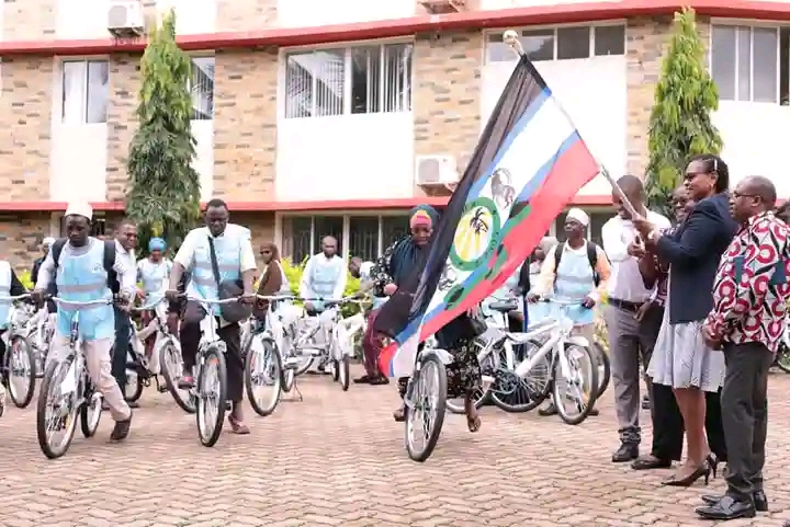 Kwale community health promoters get bicycles for easier movement