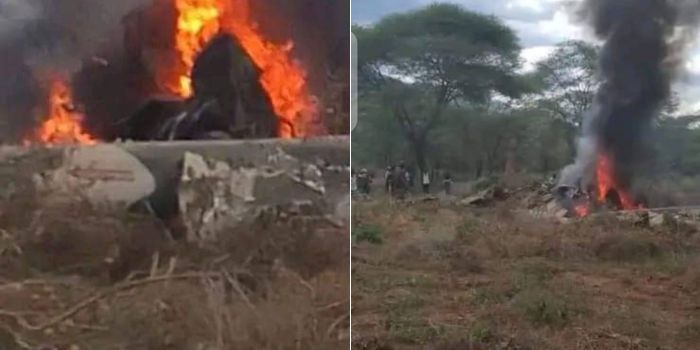 Several people feared dead as KDF chopper crashes in Elgeyo Marakwet