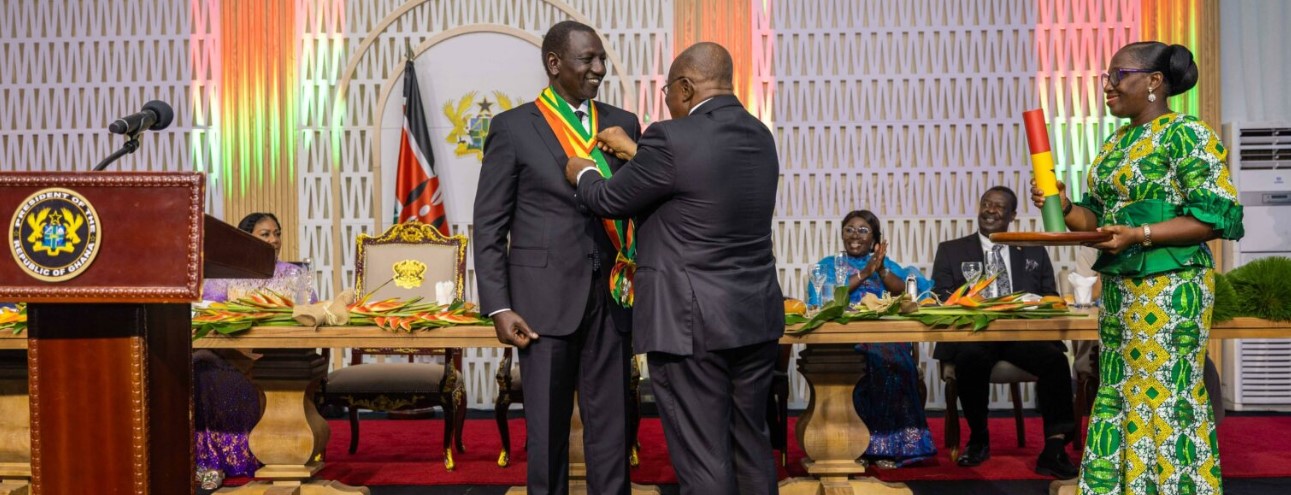Featured image for Ghana honours President William Ruto with highest distinction