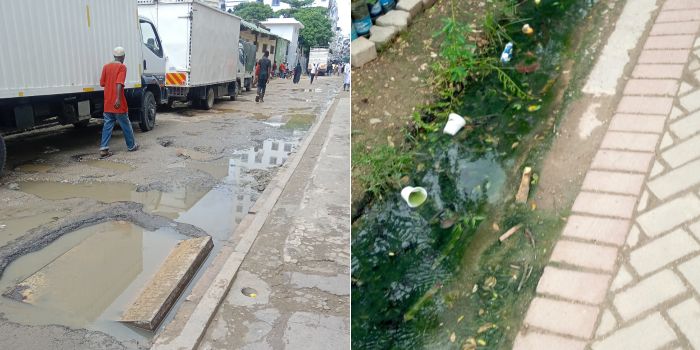 Stagnant water at Mwembe Kuku in Mombasa. (Photo: Mishi Gongo) 