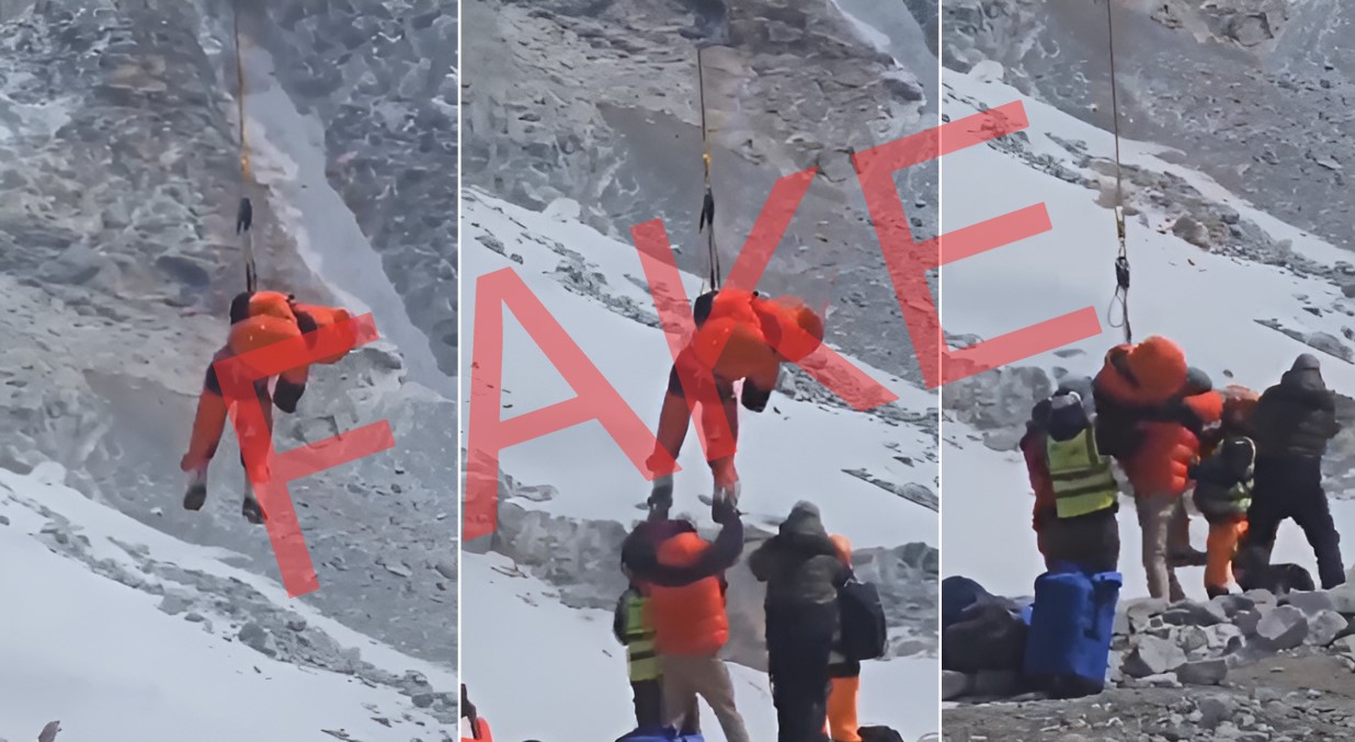 FAKE: Video of body retrieved from Mt Everest is not Cheruiyot Kirui’s