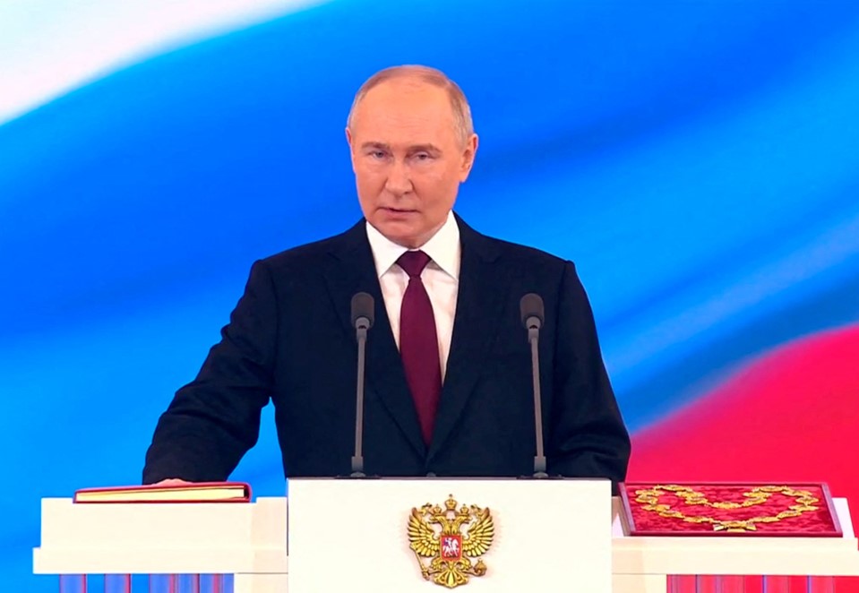 Russia's Vladimir Putin sworn in as president for a fifth term