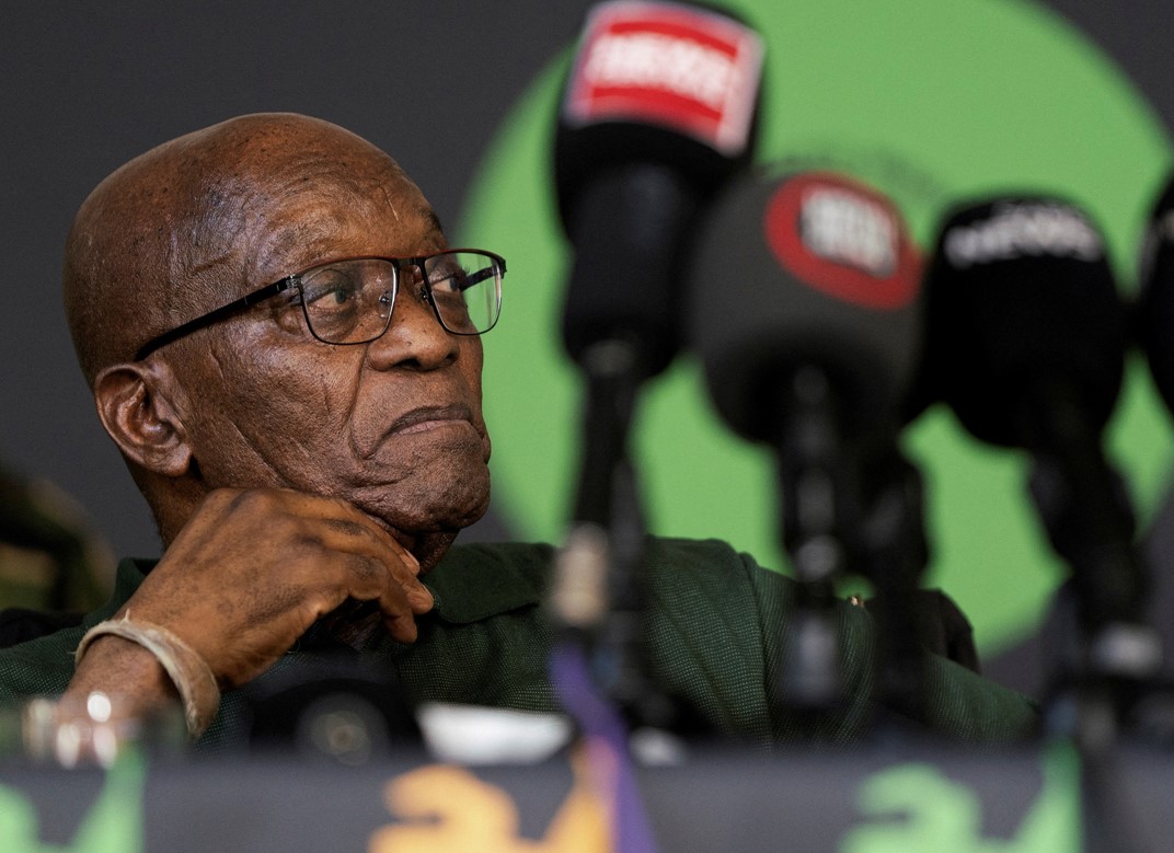 South Africa's ex-leader Zuma barred from standing in election