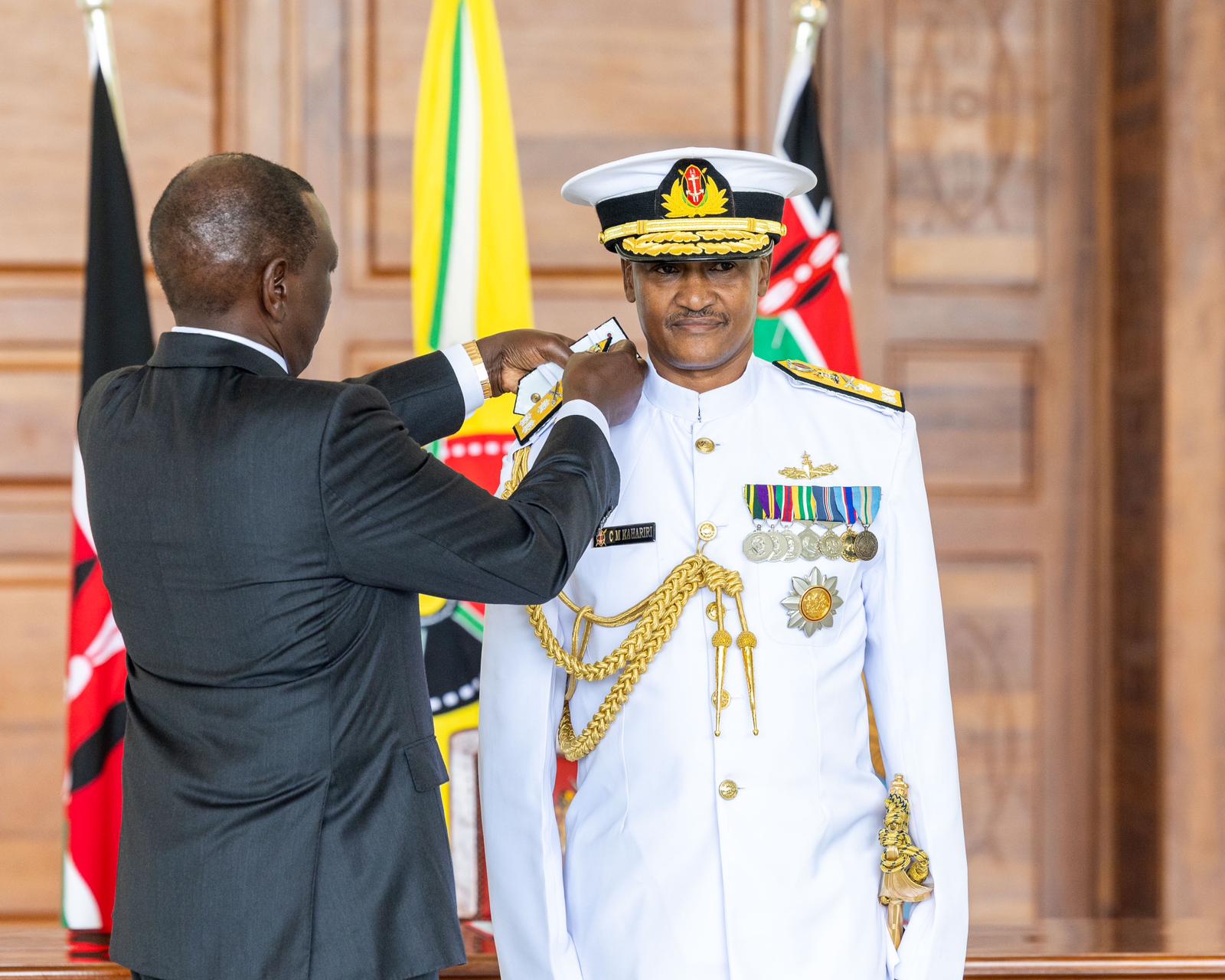 Charles Kahariri sworn in as new Chief of Kenya Defence Forces