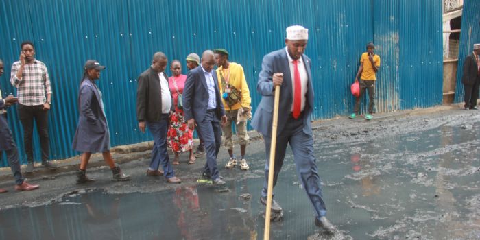 County officials assess flood and sewer damage in Eastleigh North, promise solutions