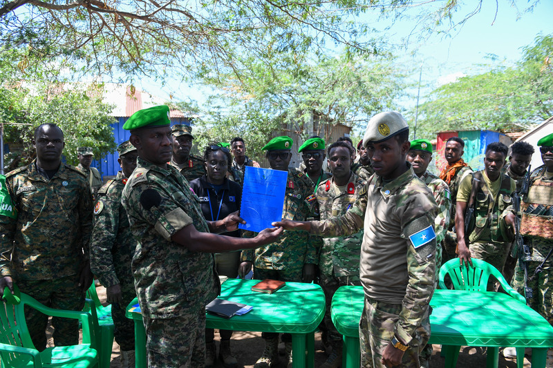 Featured image for ATMIS begins third phase of troop drawdown from Somalia, hands over Bariire base