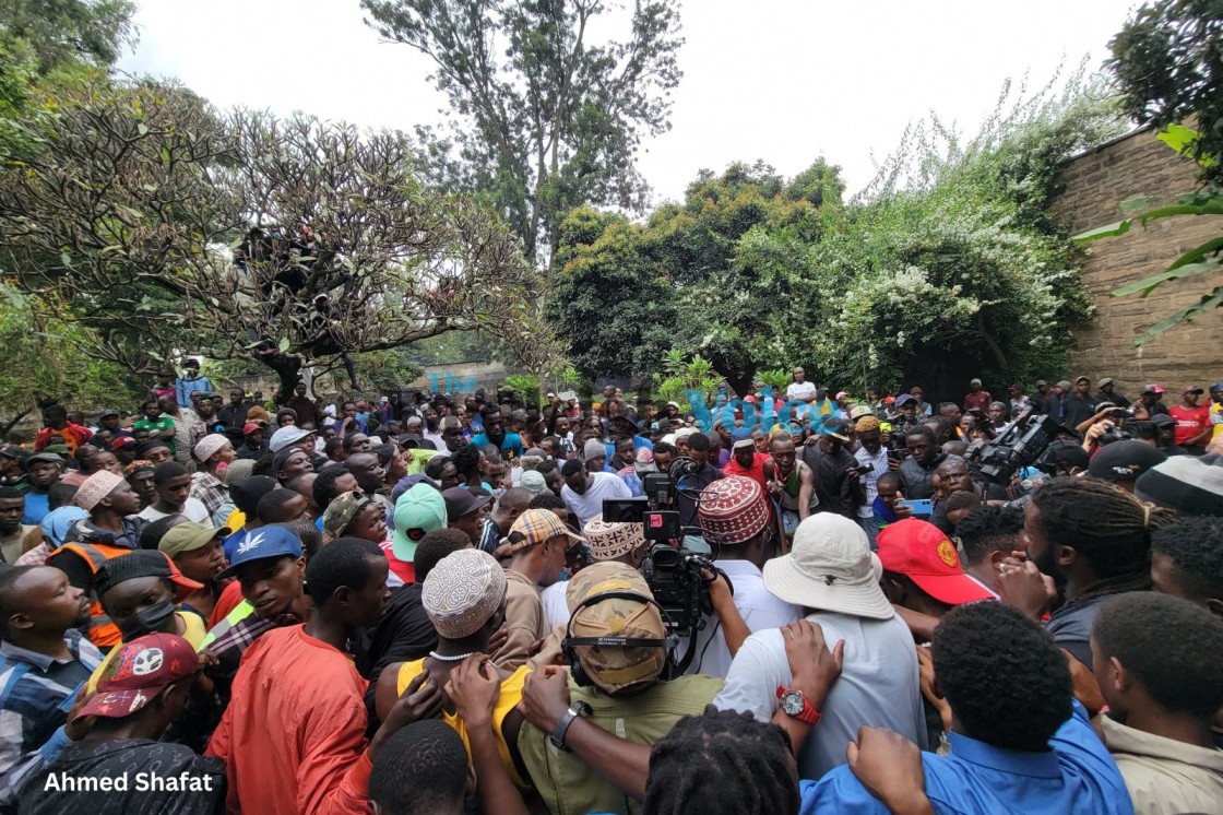 Ibrahim Kamau Wanjiku, a 19-year-old who was shot twice in the neck during the Tuesday, June 25, 2024, protests was laid to rest at Karioko Cemetery on Friday, June 28, 2024. (Photo: Ahmed Shafat) 
